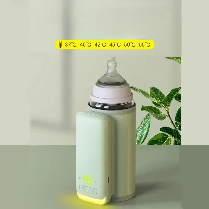 Portable and Fast Night Milk Dispenser Rechargeable Intelligent Constant Temperature Milk Bottle Heating and Insulation Sleeve